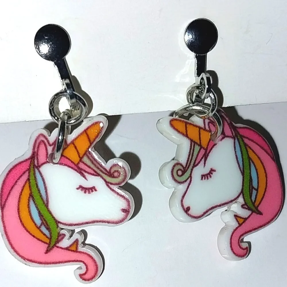Super cute kid's fashion clip-on earrings